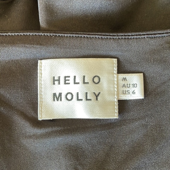 HELLO MOLLY | Black Square Neck Bodysuit | Size US 6 - Picture 6 of 8